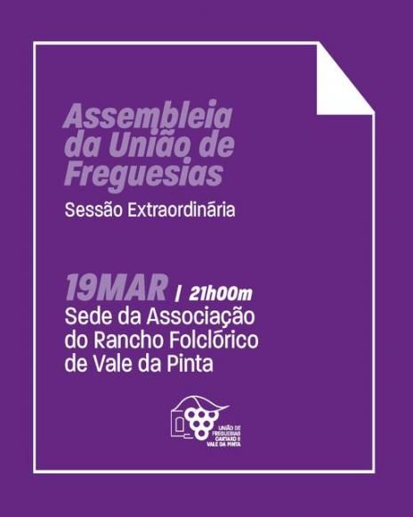 Sess&atilde;o Extraordin&aacute;ria da Assembleia da Uni&atilde;o de Freguesias