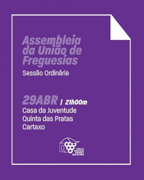 Sess&atilde;o Ordin&aacute;ria da Assembleia da Uni&atilde;o de Freguesias